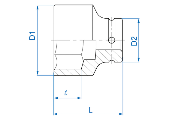 Outils - Outils divers - Douille à choc 3/4" 2-3/8"