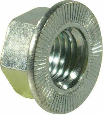 Pièces agricoles - Fasteners - Écrou bride M8x1.25 acier zingué Classe 10 Kramp