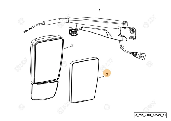 Pièces agricoles - Cabine et structure - specchietto