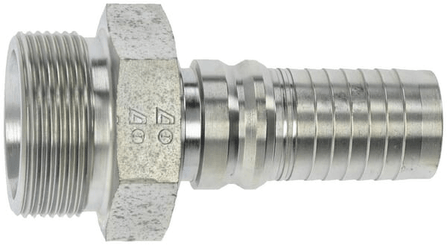 Pièces agricoles - Hydraulique - Raccord à sertir 4SH-DN25-30S-M42x2,0