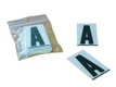 Caractère 7 en PVC à coller PPI 45mm pour plaques aluminium - 50 pièces