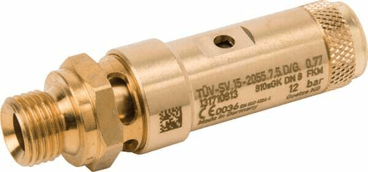 Pièces agricoles - Pièce pneumatique - Soupape sécurité 1/4"CE 12 bar