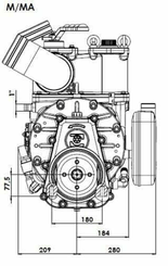 Pièces agricoles - Fertilisation & Lisier - Pompe à vide 540 tr/min 18620 l/min avec lubrification automatique et Ballast B.P.