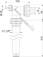 Pièces agricoles - Pièce Pulvérisateur - Éjecteur antipollution avec raccord fileté