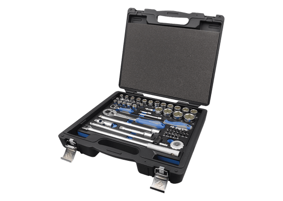 Outils - Outils divers - Coffret de douilles et accessoires1/4"et1/2" 6 pans EVAWAVE - 60 pcs