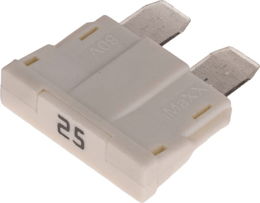 Pièces agricoles - Eclairage - Fuse standard blade 80V 25A white pack 10x Kramp