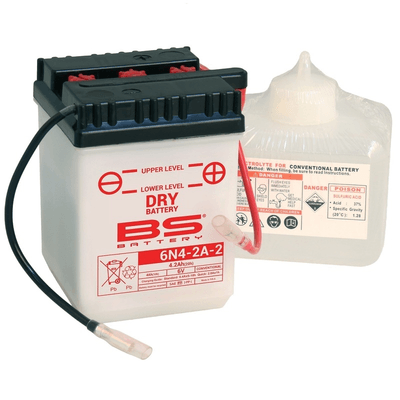 Pièces Quad & Motos - Electrique - Batterie BS BATTERY conventionnelle avec pack acide - 6N4-2A