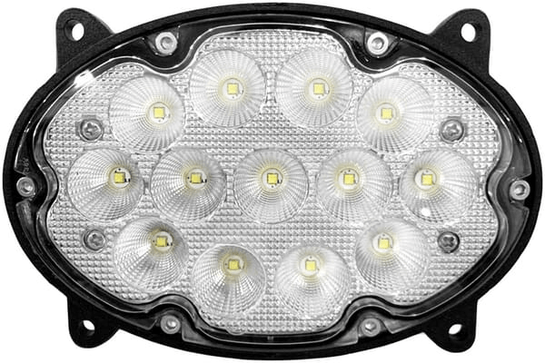 Pièces agricoles - Eclairage - Phare de travail LED, 39 W, 3500 lm, ovale, 10/30 V, 138x93x69 mm, faisceau large, 13 LED, Kramp