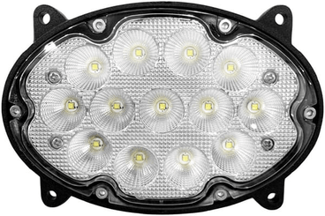 Pièces agricoles - Eclairage - Phare de travail LED, 39 W, 3500 lm, ovale, 10/30 V, 138x93x69 mm, faisceau large, 13 LED, Kramp
