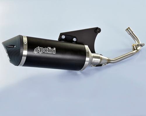 Pièces Quad & Motos - Pièces communes - Pot d'échappement POLINI Maxi-Scooter Aluminium noir - Vespa