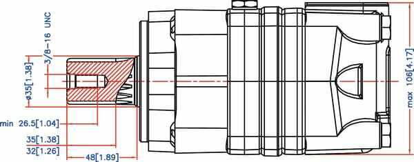 Pièces agricoles - Hydraulique - Moteur Orbit Cardan 1,25" Z14