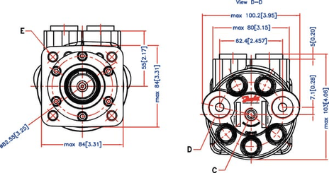 Pièces agricoles - Hydraulique - Moteur orbital OMP50 151-5211