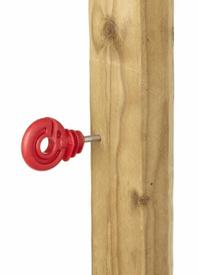 Pièces agricoles - Cloture,Jardin & Sylviculture - Isolateur annulaire rouge 6mm