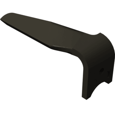 Pièces agricoles - Pièce d'usure Herse Rotative - Dent Quick-Fit gauche 15mm