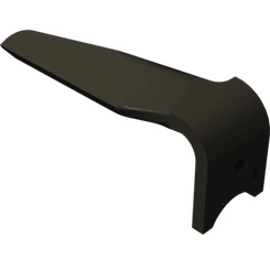 Pièces agricoles - Pièce d'usure Herse Rotative - Dent Quick-Fit gauche 15mm