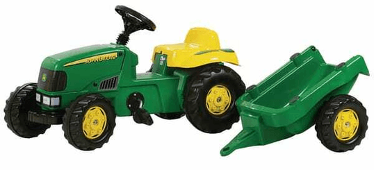 Loisirs - Jouets - Tracteur à pédales avec remorque, John Deere, à partir de 2,5 ans, rollyKid de Rolly Toys