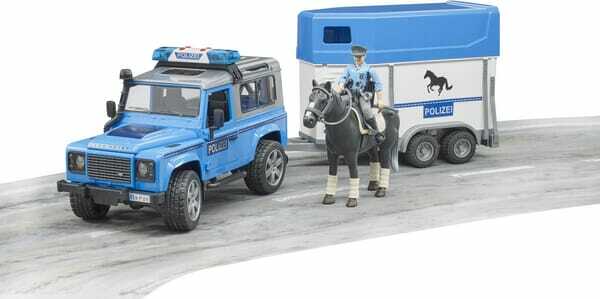 Loisirs - Jouets - Land Rover Police avec van pour chevaux