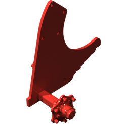 Pièces agricoles - Pièce divers - Cadre de roue gauche soudé -peint-