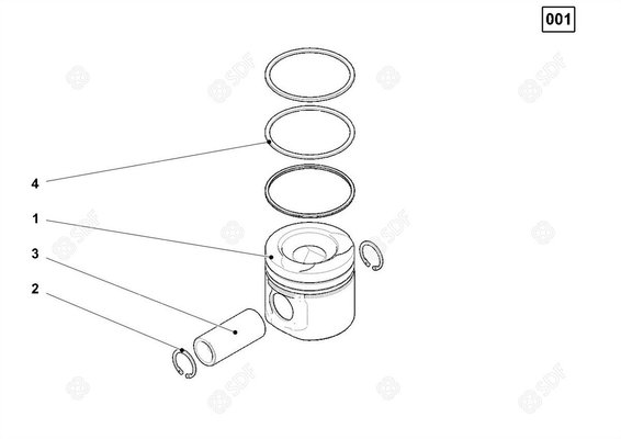 Pièces agricoles - Pieces moteur - segment