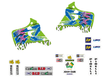 Kit déco complet TECNOSEL Team Kawasaki 1993