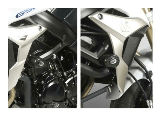 Pièces Quad & Motos - Equipement véhicule - Tampons de protection R&G RACING Aero noir Suzuki GSR 750