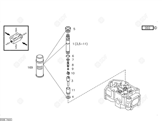 Pièces agricoles - Pieces moteur - PORTE-INJECTEUR