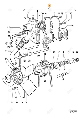 Pièces agricoles - Pieces moteur - POMPE A EAU