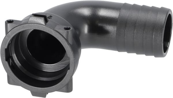 Pièces agricoles - Pièce Pulvérisateur - Raccord à fourche, femelle 90° AF5, embout de tuyau 38 mm