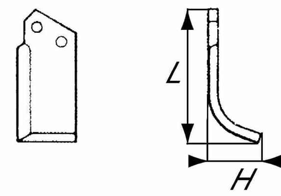 Pièces agricoles - Travail du sol - Lame de fraise d. Comeb