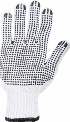 Vêtements et protections - Equipement - Gants de travail taille 7/S, 2 paires, blanc, Protect by Kramp