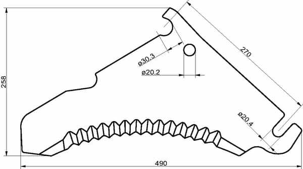 Pièces agricoles - Fenaison & élevage - Couteau d'ensilage Bergmann