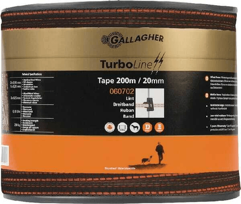 Pièces agricoles - Cloture,Jardin & Sylviculture - Ruban TurboL. 20mm 200m Terra