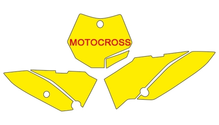 Pièces Quad & Motos - Plastiques - Fonds de plaque BLACKBIRD bleu KTM SX65