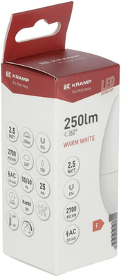 Pièces agricoles - Electricité - Ampoule LED SMD - Bougie C35 E14 2,5W