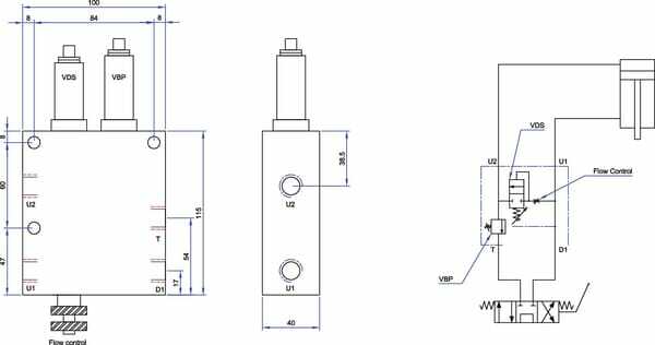 Pièces agricoles - Hydraulique - Clapet pour charrue VRA/LPD 40