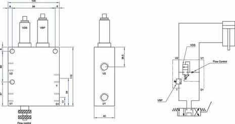 Pièces agricoles - Hydraulique - Clapet pour charrue VRA/LPD 40