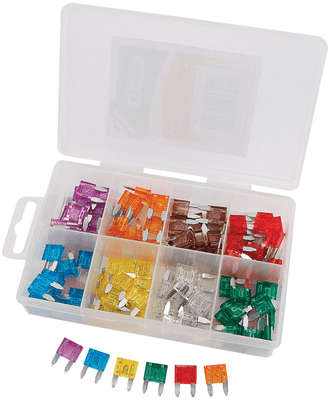 Pièces Quad & Motos - Outillage - Boite de 100 mini-fusibles DRAPER