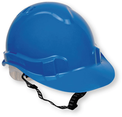 Equipement protection individuelle - Equipement - CASQUE CHANTIER BLEU + JUG.