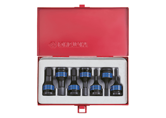 Outils - Outils divers - Coffret de douilles choc 1/2" Allen 4 A 17mm, 7 pièces