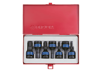 Outils - Outils divers - Coffret de douilles choc 1/2" Allen 4 A 17mm, 7 pièces