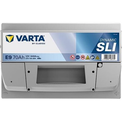 Pièces agricoles - Eclairage - Battery 12V 70Ah 640A E9 VARTA Dynamic SLI