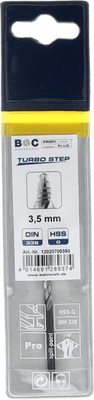 Outils - Outils divers - Foret 3,5 mm HSS-DIN 338-G TURBO STEP