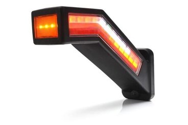 Pièces agricoles - Eclairage - Feu arrière multifonction LED, gauche, rouge/orange/blanc, 12-24 V, 238 x 181 x 72 mm