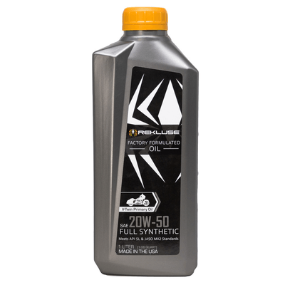 Pièces Quad & Motos - Lubrifiants et nettoyants - Huile REKLUSE Factory Formulated - 1L 20W50 V-Twin
