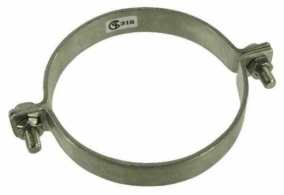 Pièces agricoles - Hydraulique - Kit d'étriers de tube inox 114.3mm