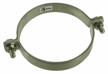 Pièces agricoles - Hydraulique - Kit d'étriers de tube inox 114.3mm