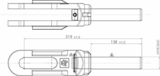 Pièces agricoles - Tracteur pièce adaptable - Support pour extr. de raccord.