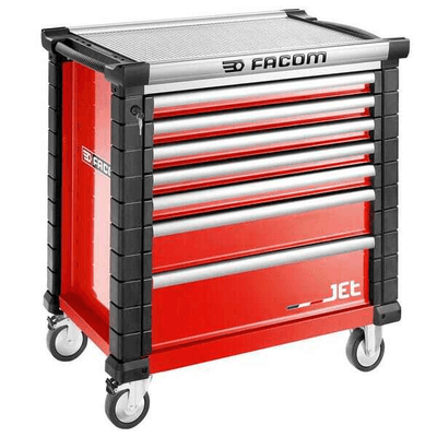 Outils - Outils divers - Servante 7 tiroirs rouge JETM4