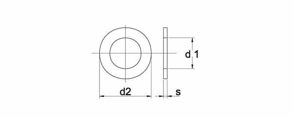 Pièces agricoles - Fasteners - Rondelle M12, Acier zingué DIN 433 Kramp