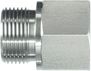 Pièces agricoles - Hydraulique - Raccord M/F 3/4" BSPx1/2" BSP SS